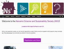 Tablet Screenshot of nanaimoscience.org